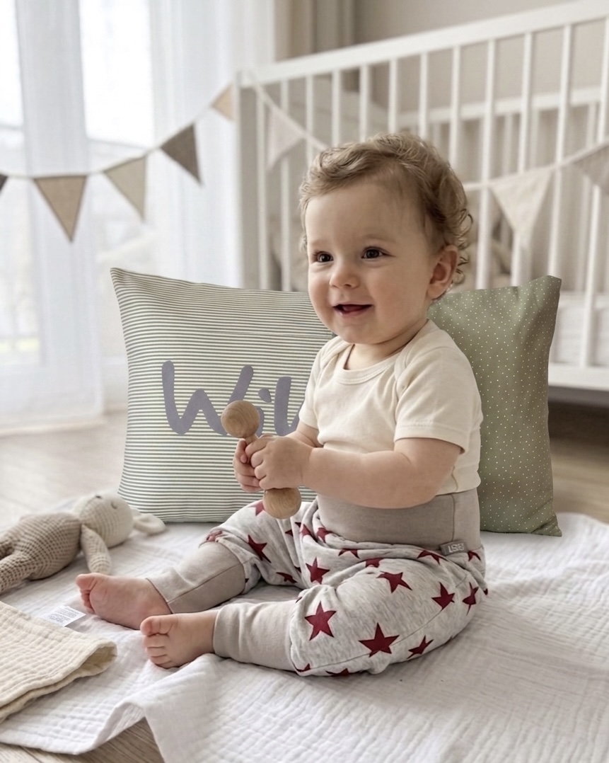 Namenskissen mit Velour