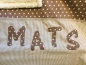 Preview: Kuscheldecke Taupe mit Name