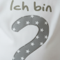Preview: Geburtstags T-Shirt "Ich bin" Weiß / Sterne