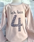 Preview: Geburtstags T-Shirt "Ich bin" Altrosa