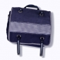 Preview: Canvas Umhängetasche navy mit Applikation