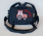 Preview: Kindergartentasche Trecker navy mit Name