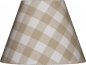Preview: Lampenschirm karo groß beige M
