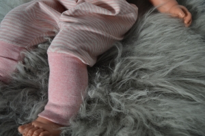 Preview: Mitwachshose Jersey Altrosa Streifen