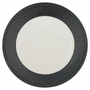 GreenGate Plate / Dinner Plate Alice Dark Grey