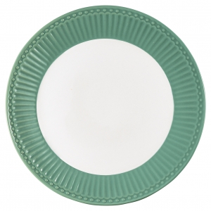 GreenGate Plate / Dinner Plate Alice Dusty Green