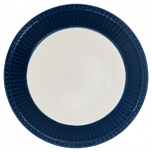 GreenGate Plate / Dinner Plate Alice Dark Blue
