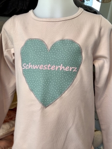 T-Shirt "Schwesterherz" altrosa