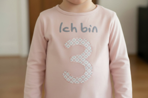 Preview: Geburtstags T-Shirt "Ich bin" Altrosa