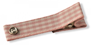 Webband Haarclip rosa Karo 3