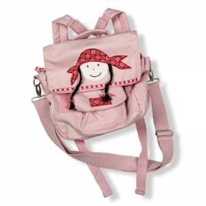Piratenmädchentasche rosa