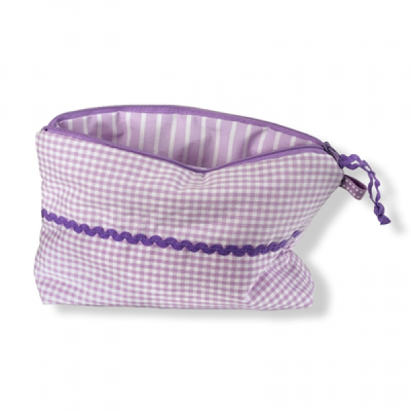 große Kosmetiktasche Supermama flieder