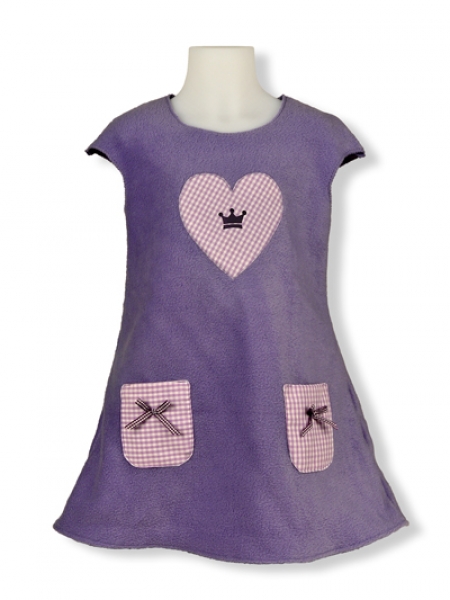 Tunikakleid Lila mit Applikationen