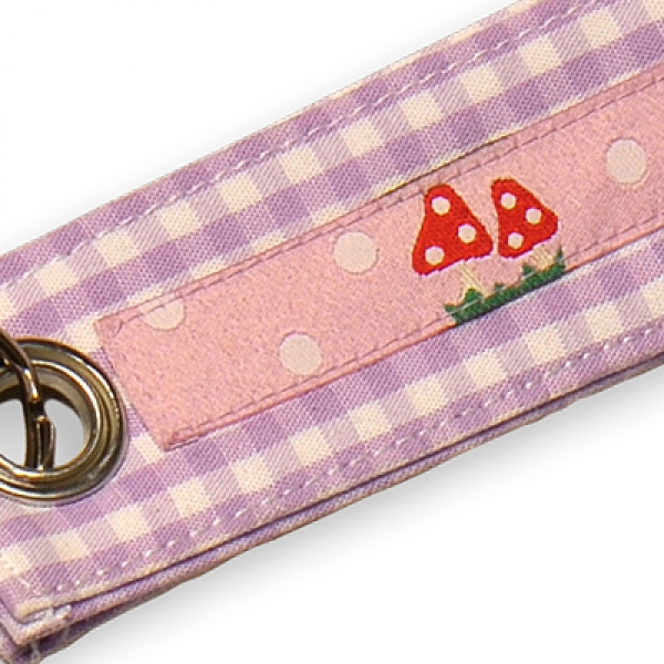 Schlüsselband lila Pilz