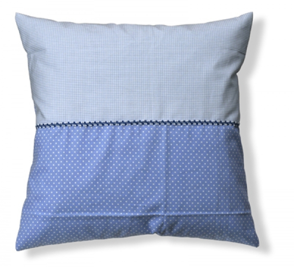 Kissen zweifarbig hellblau