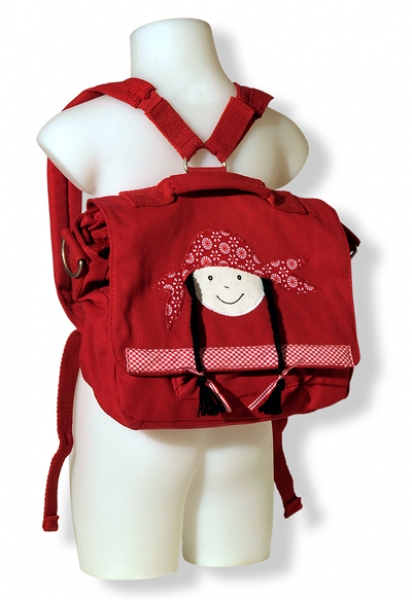 Piratenmädchentasche rot