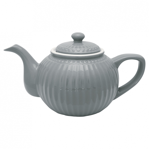 GreenGate Teekanne „Alice“ Stone grey