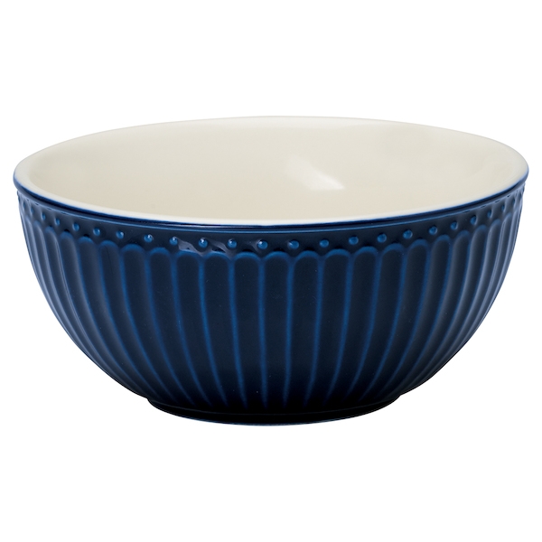 GreenGate Cereal Bowl Alice Dark Blue