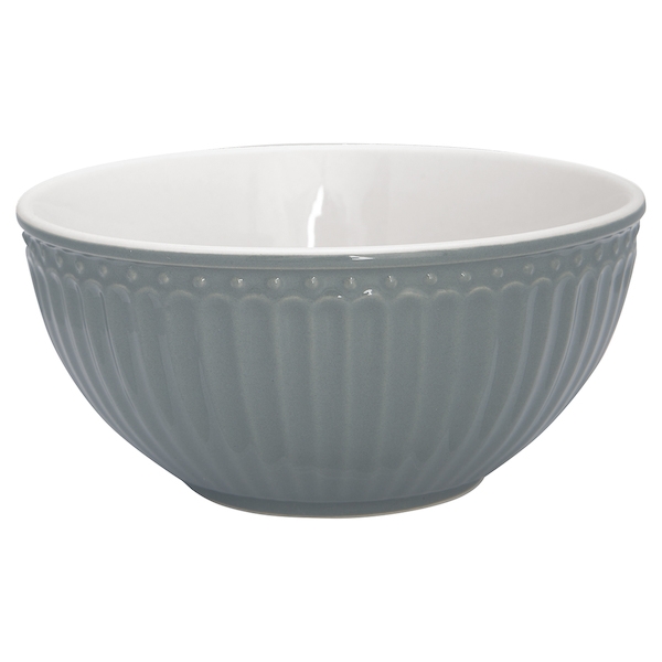 GreenGate Cereal Bowl Alice Stone Grey