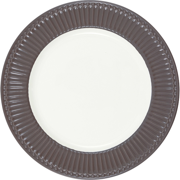 GreenGate Plate / Dinner Plate Alice Dark Chocolate