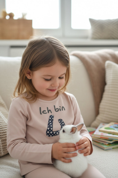 Geburtstags T-Shirt "Ich bin" Grau