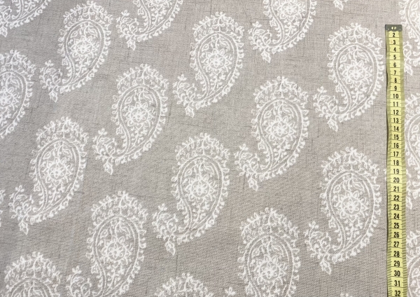 Dekostoff Paisley Taupe