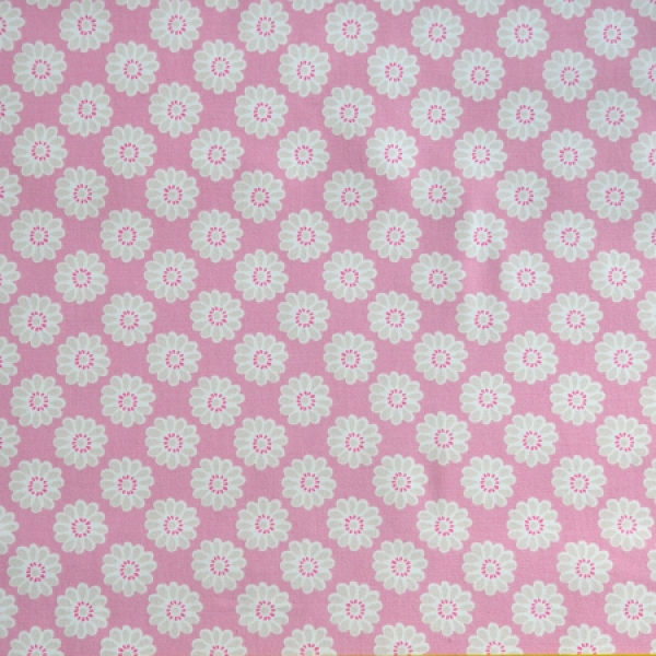 Dekostoff Daisy Pink