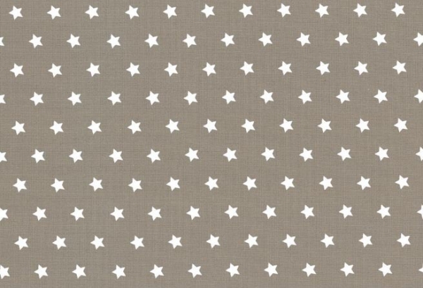 Westfalenstoffe Druckstoff Sterne Taupe
