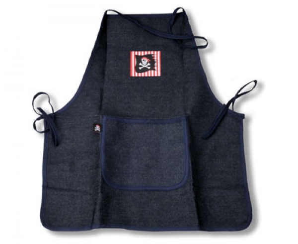 Kinderschürze blau Piraten