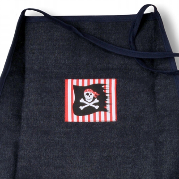 Kinderschürze blau Piraten