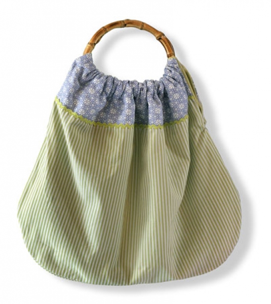 Tasche mit Bambusgriffen