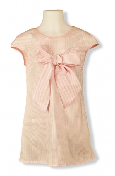 Tunikakleid rosa mit Schleife