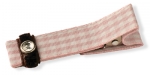 Webband Haarclip rosa Karo 1