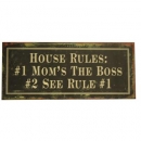Metallschild "House rules"