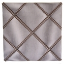 Pinnwand aus Holz stoffbezogen braun weiß