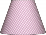 Lampenschirm karo klein rosa M