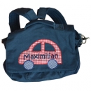 Kindergartentasche navy mit Auto