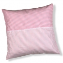 Kissen zweifarbig rosa /rosa